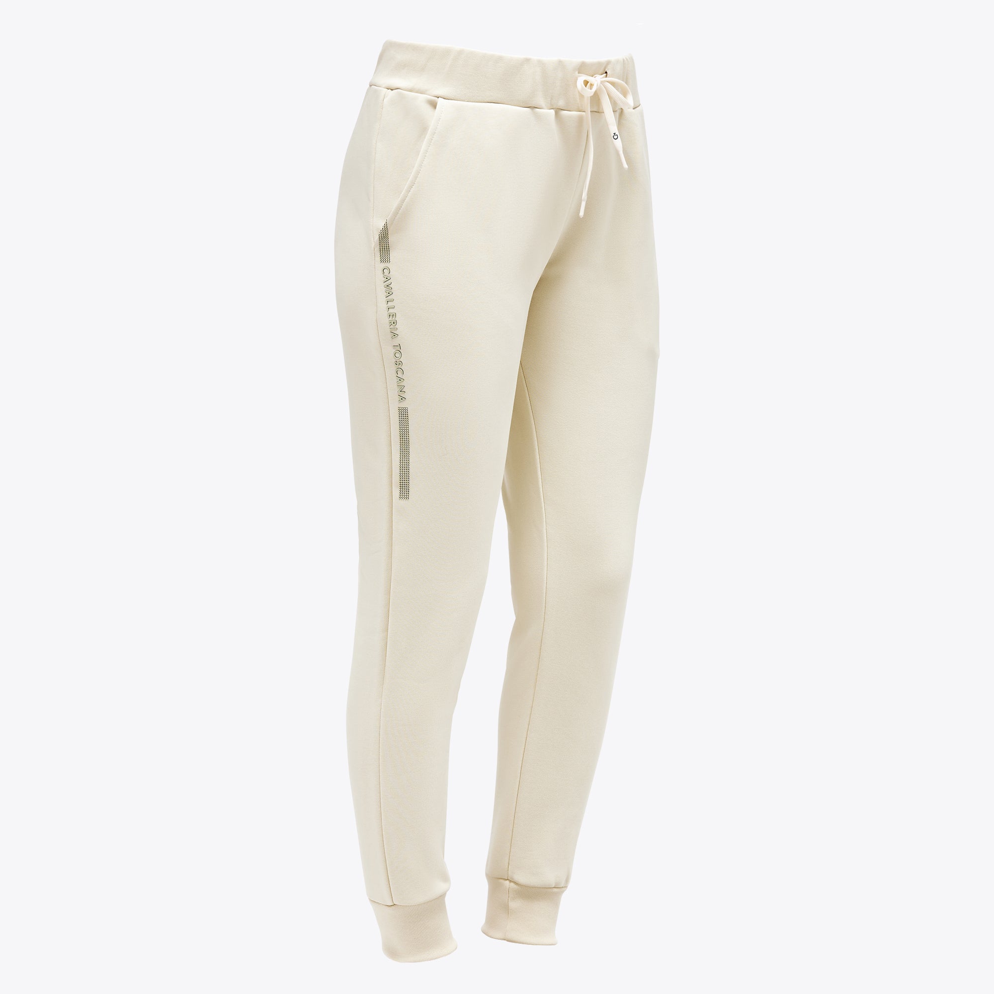 Cavalleria Toscana Jogginghose-Embossed Print Cotton Sweatpants BFD012-CO110-1B00-OffWhite