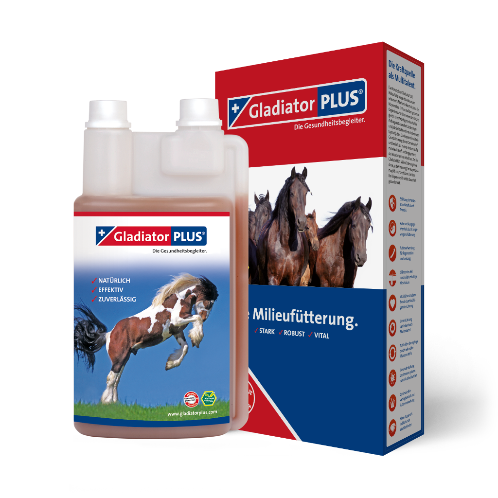 GladiatorPLUS für Pferde Ergaenzungsfuttermittel für Sport- und Freizeitpferde