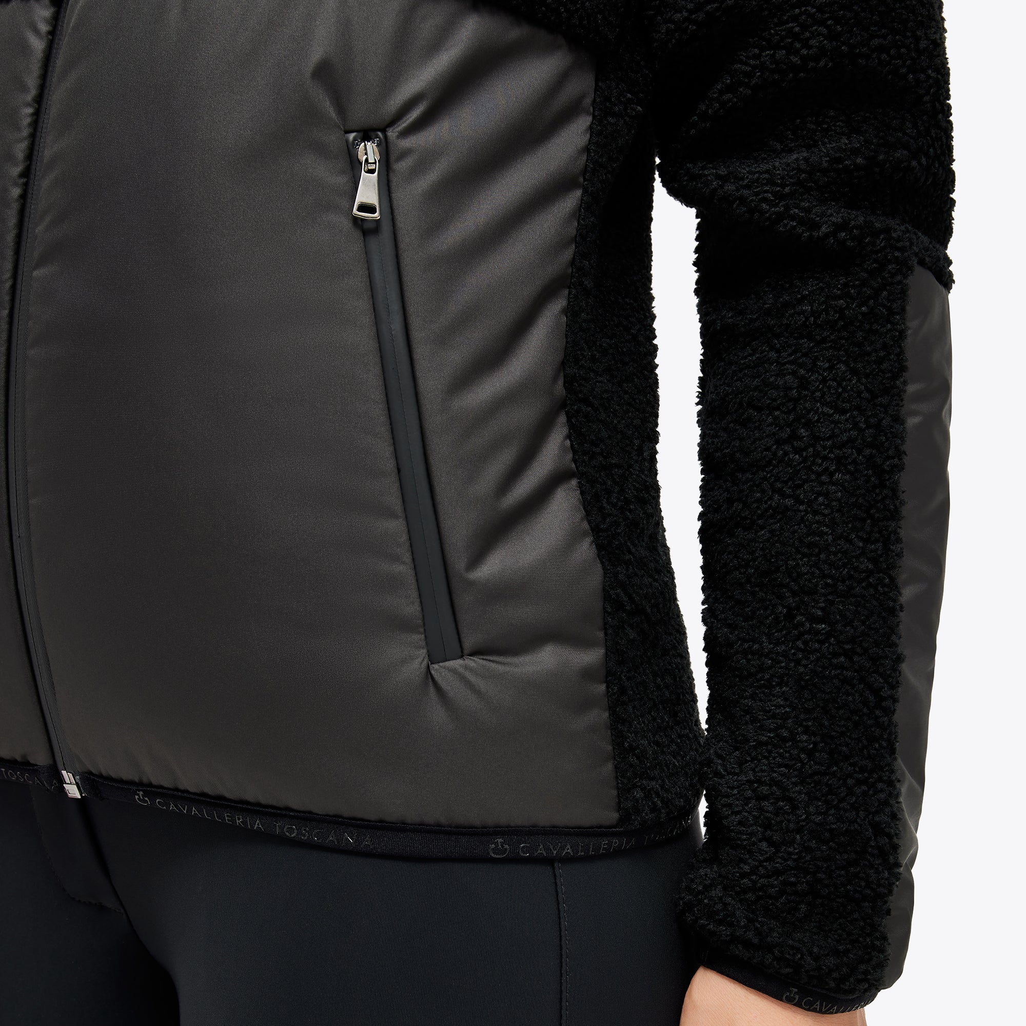 Fashion fleece jacket with hood