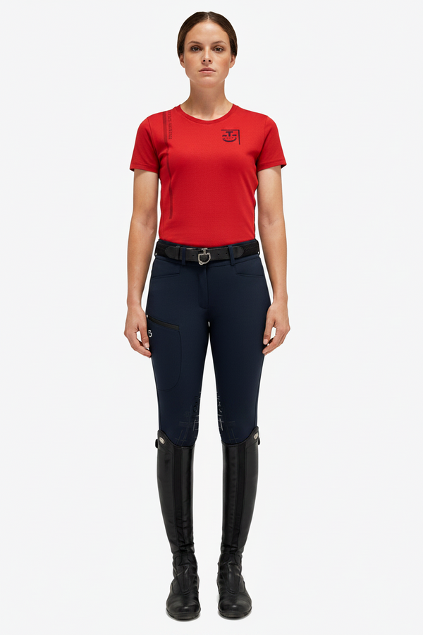 Cavalleria Toscana TSD075 Damen Poloshirt Rot
