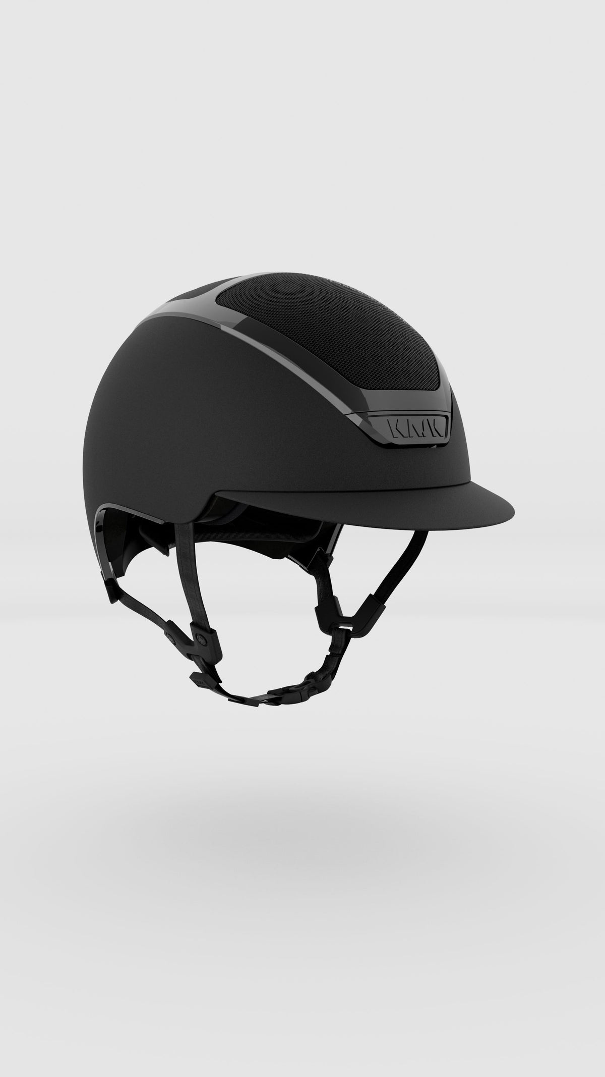 KASK Dogma Chrome Reithelm in Schwarz mit Chrome-Rahmen