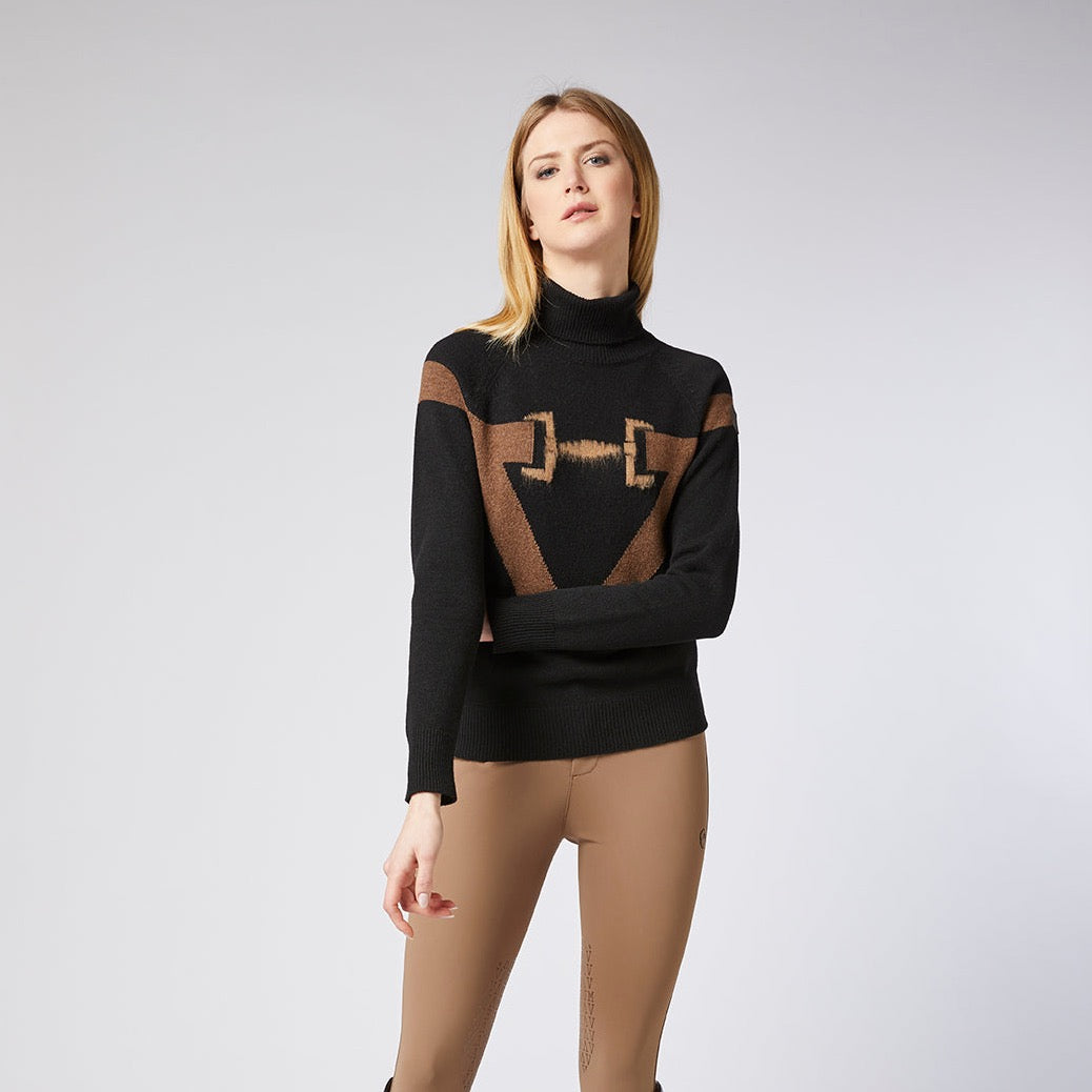 Verliebe dich in den Komfort von Vestrum Donnas Strick-Rollkragen-Sweater – weich, warm & luxuriös für alle Pferdefreunde. Sichere dir deinen heute!💖🐴