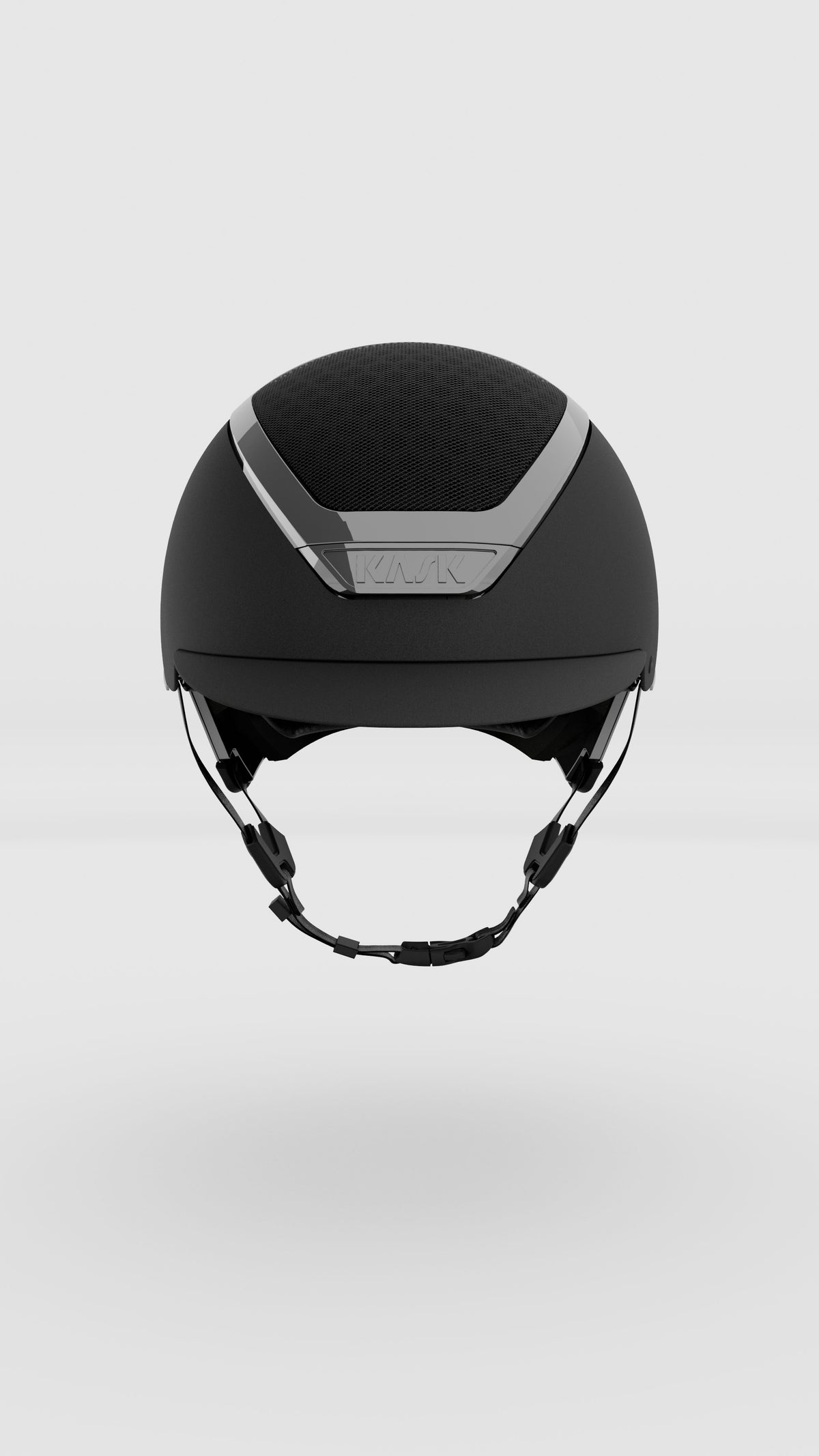 KASK Dogma Chrome Schwarz/Silber – Vorderansicht