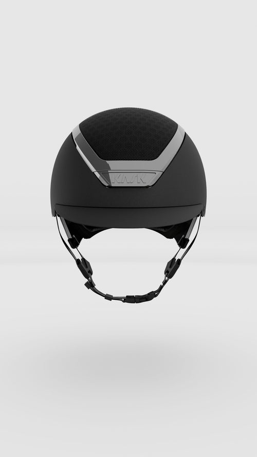 KASK Dogma Chrome Schwarz/Silber – Vorderansicht