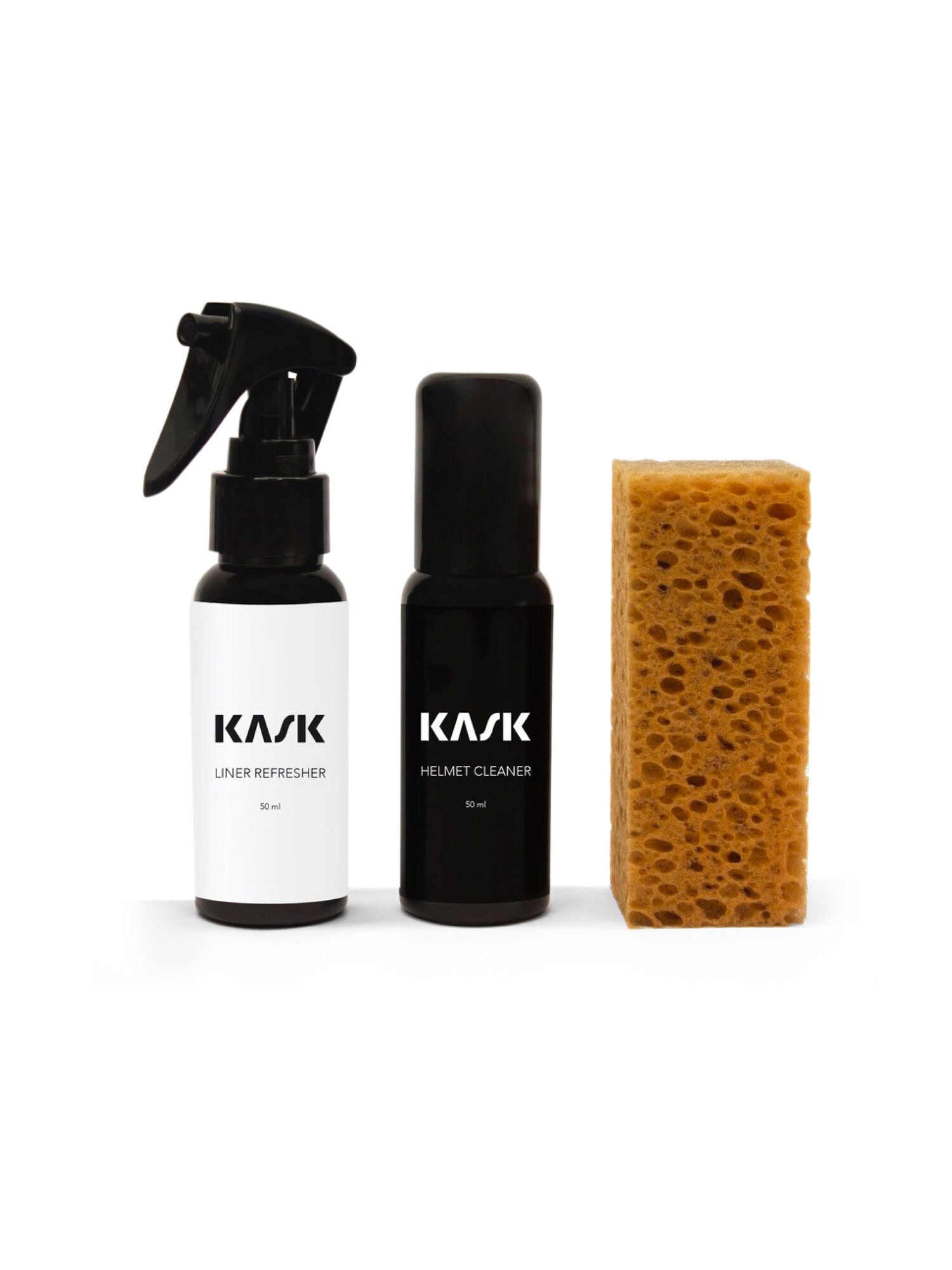 KASK Cleaning Kit – Helmet Cleaner, Liner Refresher und kratzfreier Schwamm zur Reithelm-Pflege