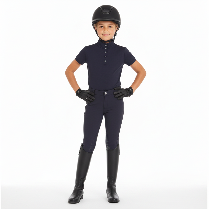 EQUESTRO | KINDER UNISEX-REITHOSEN AUS FUNKTIONSSTOFF