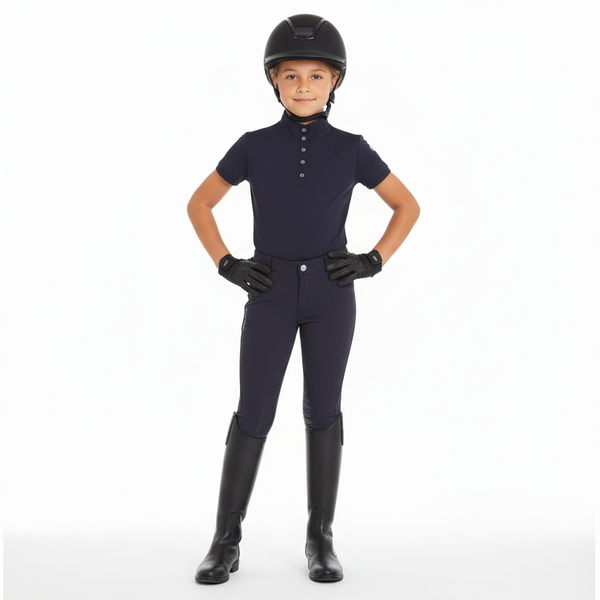 EQUESTRO | KINDER UNISEX-REITHOSEN AUS FUNKTIONSSTOFF