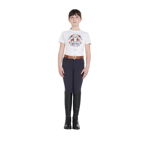 EQUESTRO | KINDER UNISEX-REITHOSEN AUS FUNKTIONSSTOFF