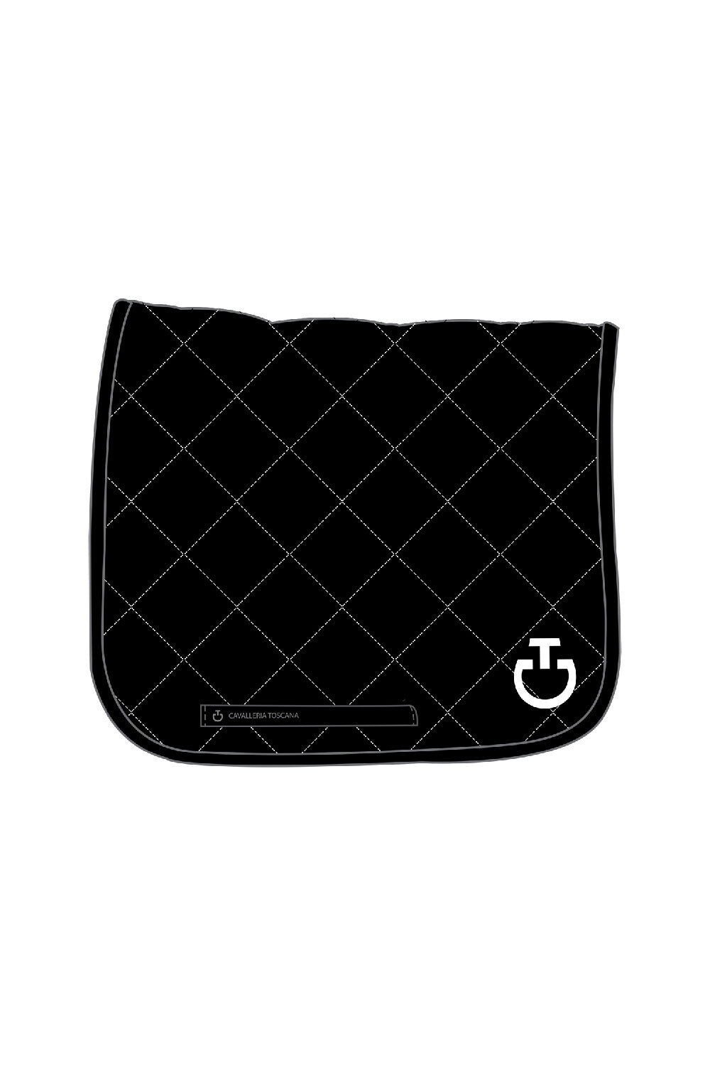 DIAMOND-QUILTED DRESSAGE SADDLE PAD Black