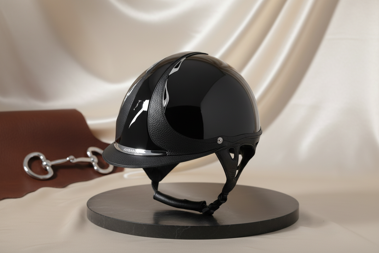 Antarès PREMIUM Reithelm Black – Elegant & sicher für Reiter