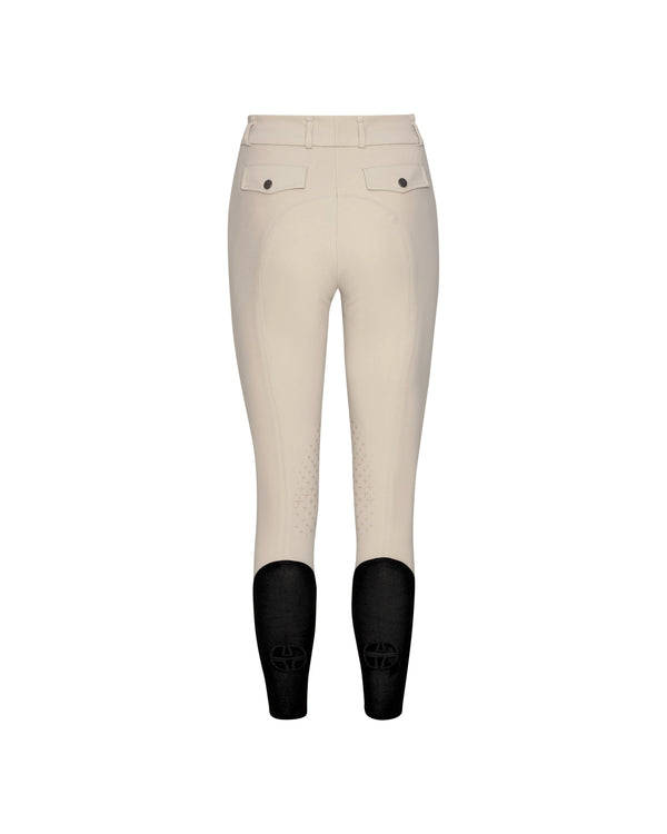 Mid-High Breeches with Knee Grip & Pocket – Sand | Trolle Company