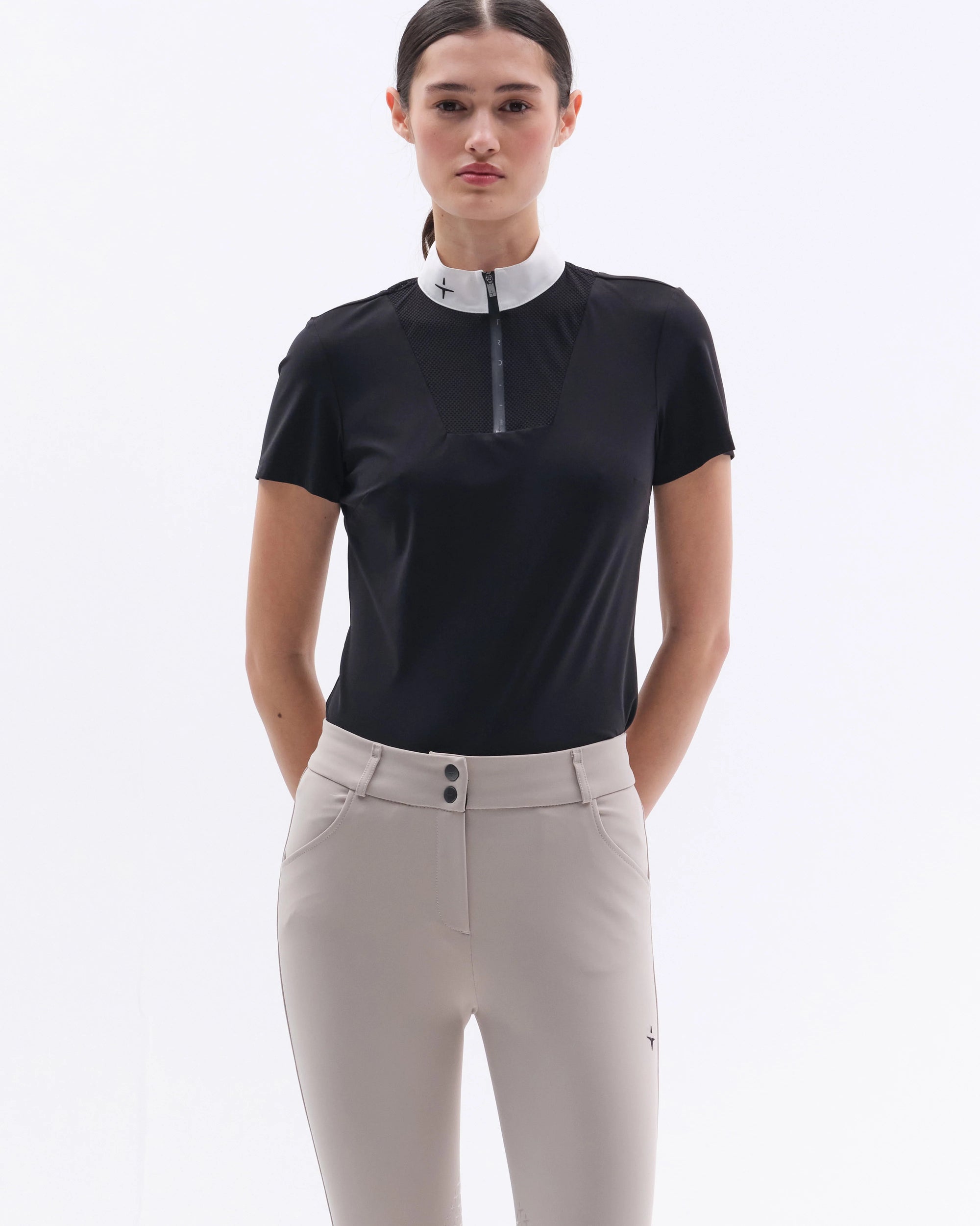 Mid-High Breeches with Knee Grip & Pocket – Sand | Trolle Company