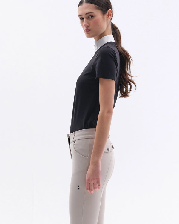 Mid-High Breeches with Knee Grip & Pocket – Sand | Trolle Company