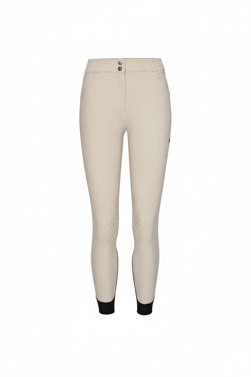 Mid-High Breeches with Knee Grip & Pocket – Sand | Trolle Company