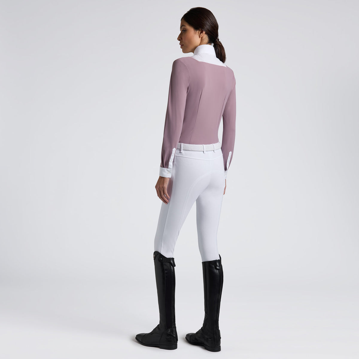 Cavalleria Toscana Damen Turniershirt Langarm Grape Shake Rückansicht