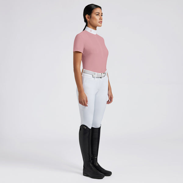 Cavalleria Toscana Damen Turniershirt Tech-Jersey Dusty Rose