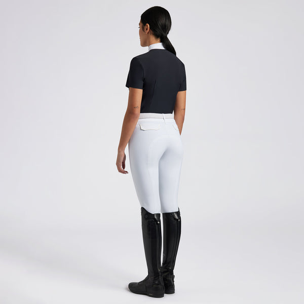 Cavalleria Toscana Damen Turniershirt Navy Detail