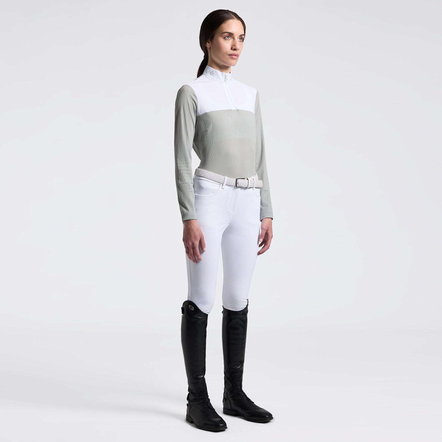 Cavalleria Toscana Damen Reitshirt Langarm Jersey – Belgian Block