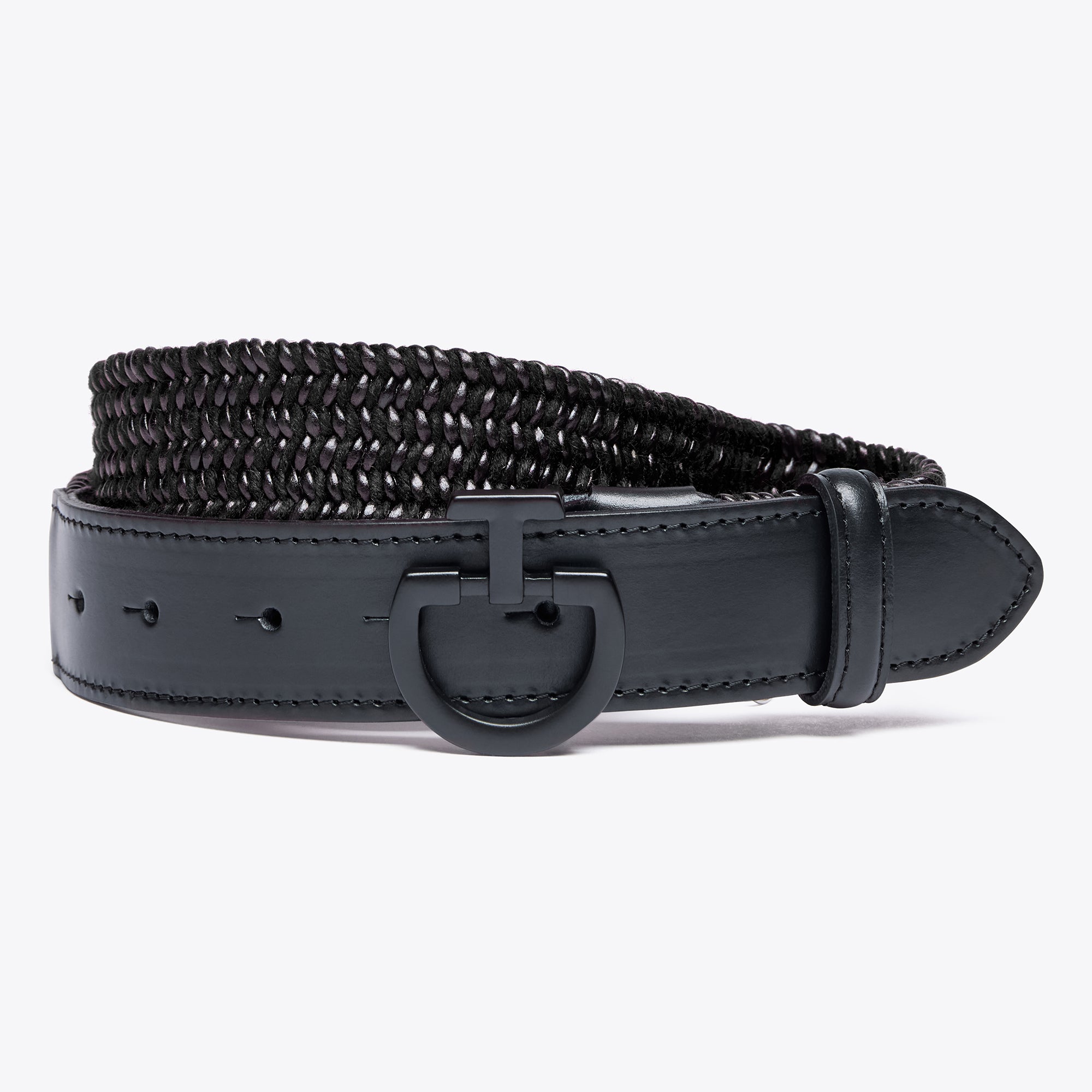 MEN'S BELT MADE OF LEATHER &amp; WOOL