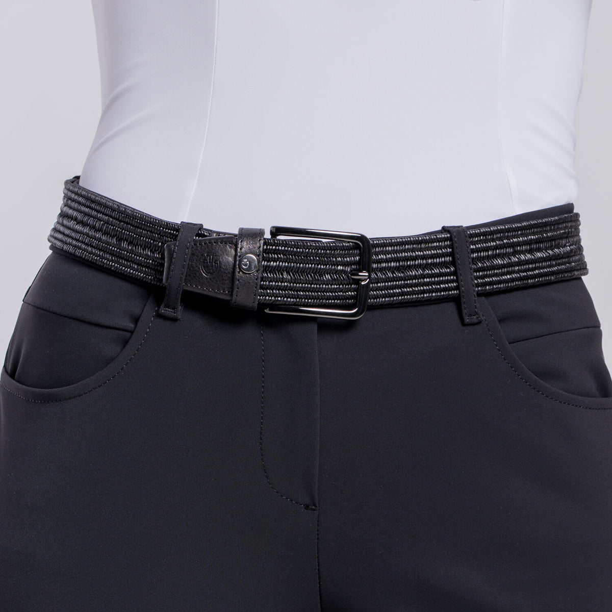 Cavalleria Toscana Damen Stretchgürtel Schwarz