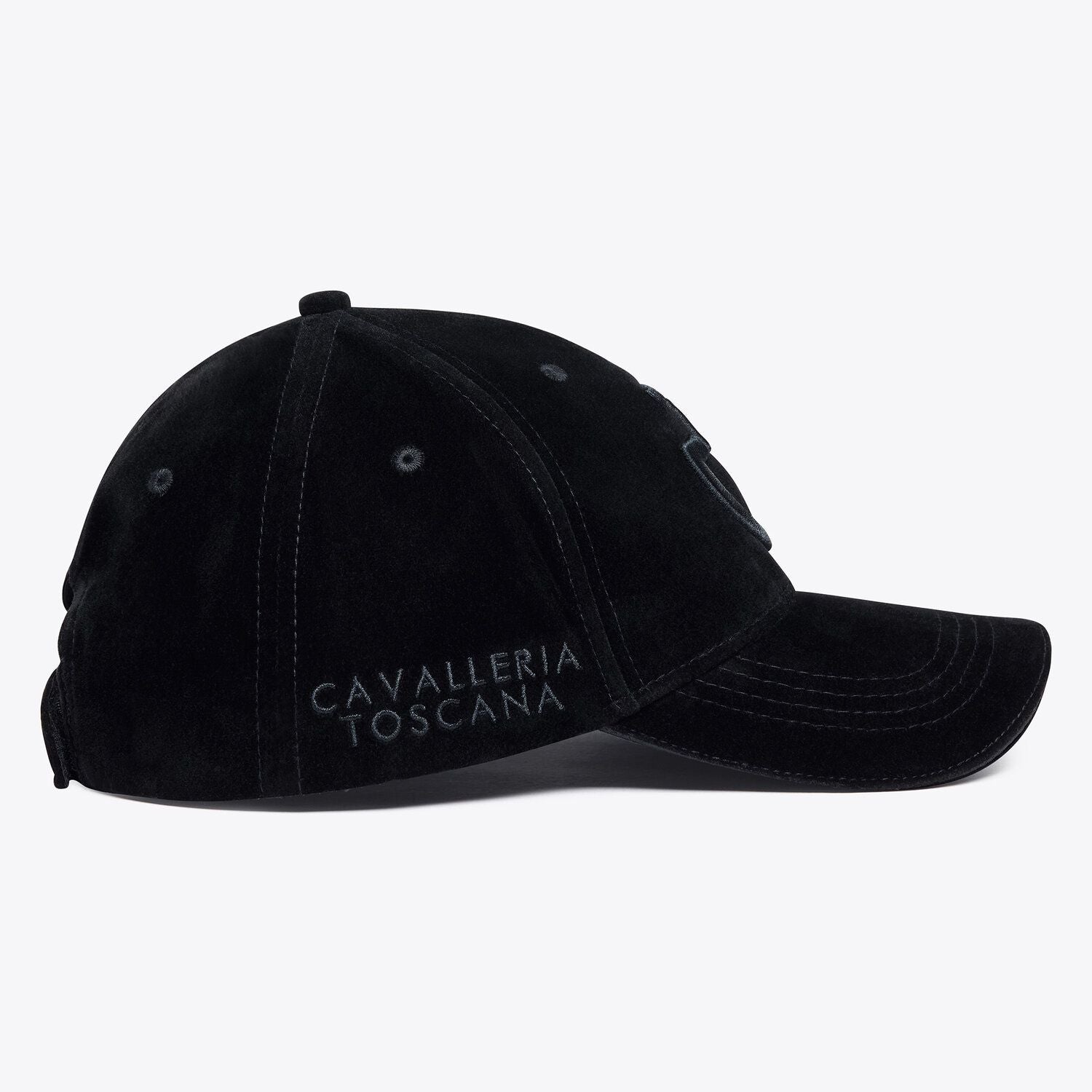 CAVALLERIA TOSCANA VELVET BASEBALL CAP BLACK