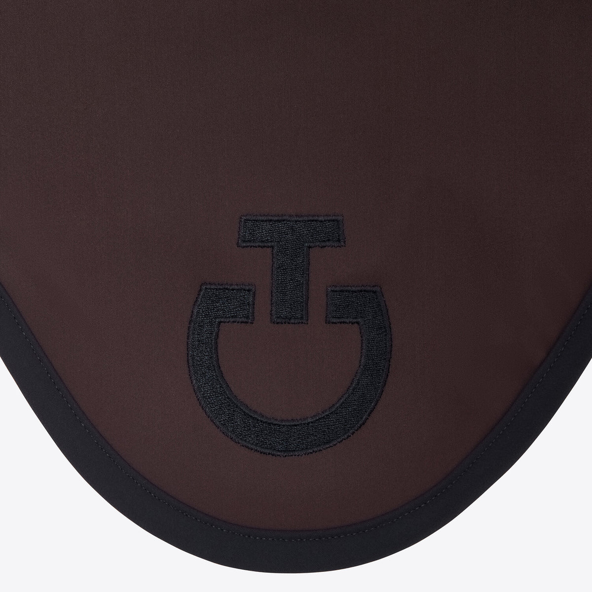 Cavalleria Toscana Ohrenhaube Jersey Dunkelbraun Seitenansicht