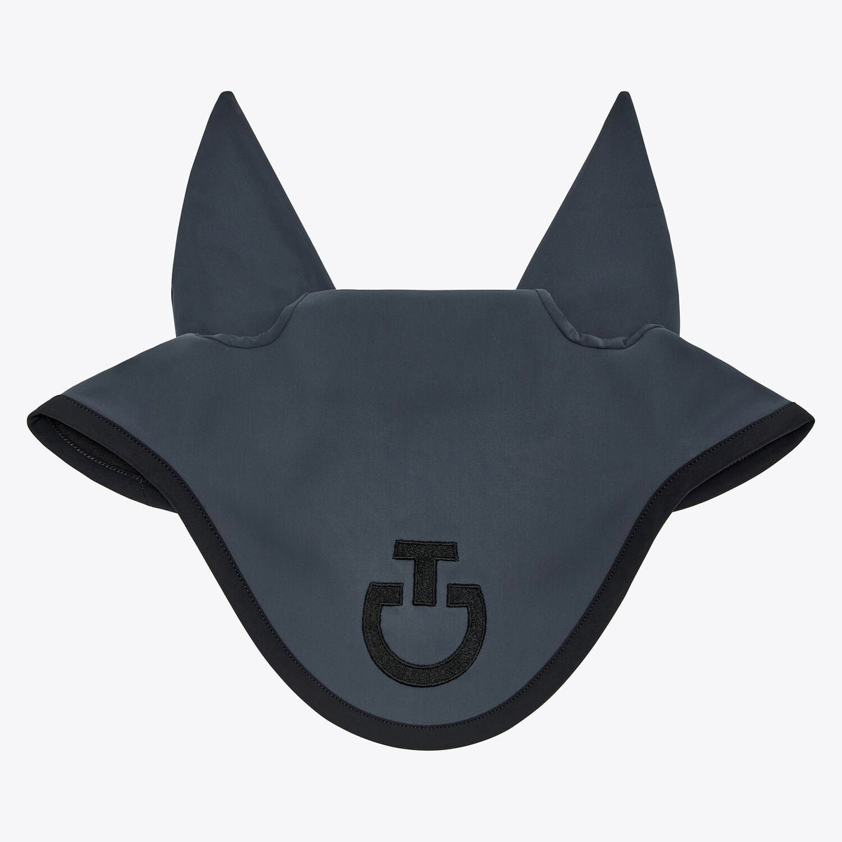 Cavalleria Toscana Ohrenhaube Jersey gepolstert Anthrazit Schwarz