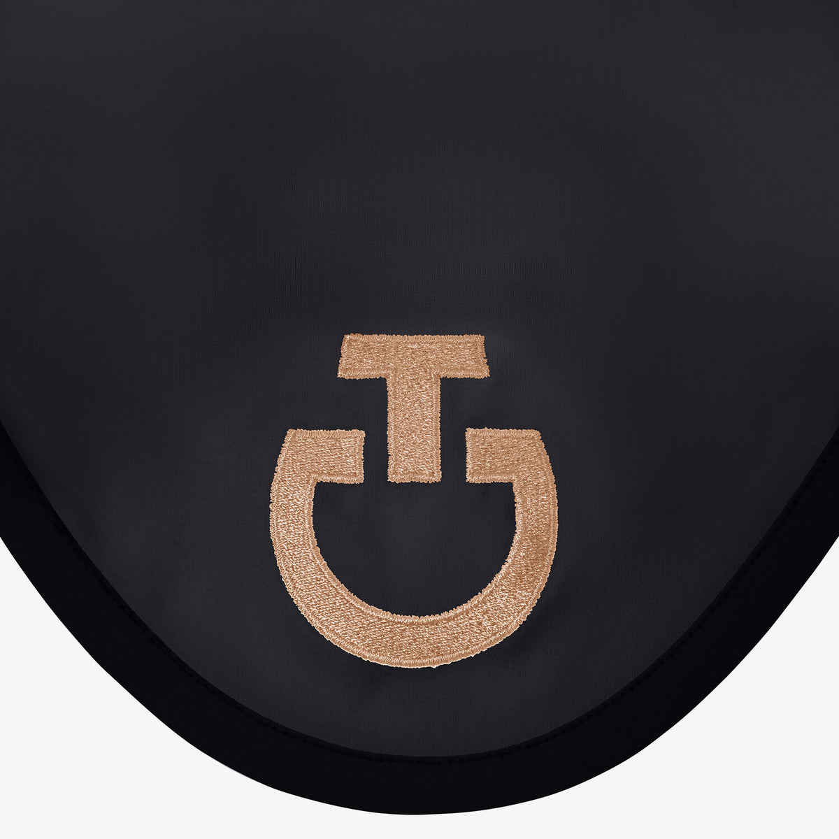 Cavalleria Toscana Ohrenhaube Jersey Schwarz Toffee Seitenansicht