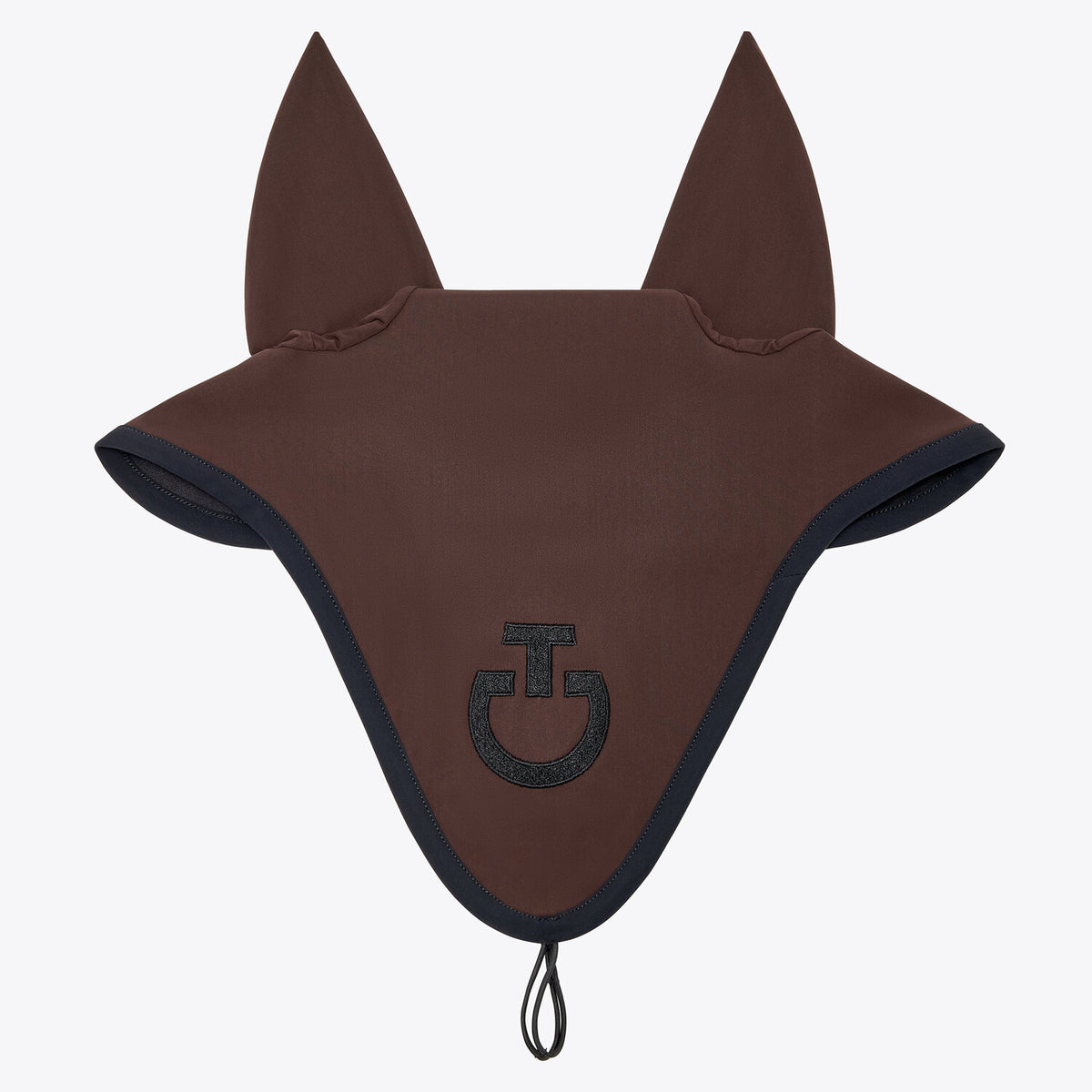 Cavalleria Toscana Ohrenhaube lang gepolstert Dunkelbraun Schwarz