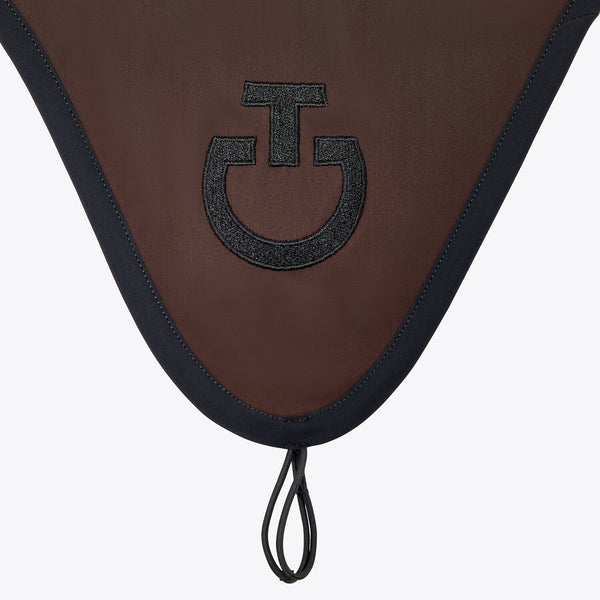 Cavalleria Toscana Ohrenhaube lang Dunkelbraun Seitenansicht