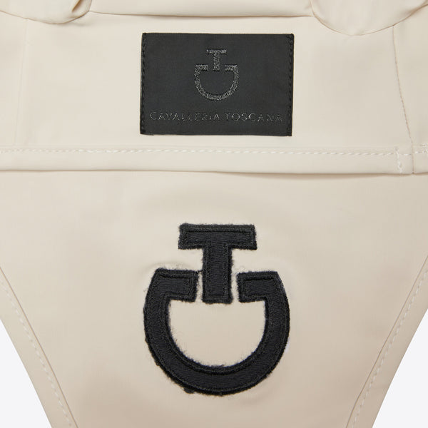 Cavalleria Toscana Ohrenhaube lang Beige Detailansicht