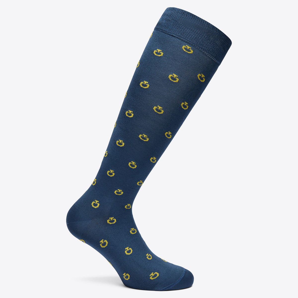 Cavalleria Toscana Funktionssocken Royalblau Gelb
