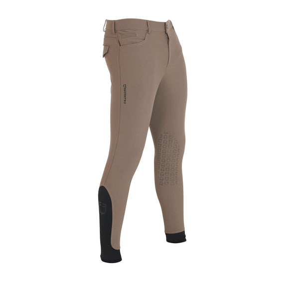 EQUESTRO Herren Slim Fit Reithose mit Grip | Walnut – Komfort & Performance