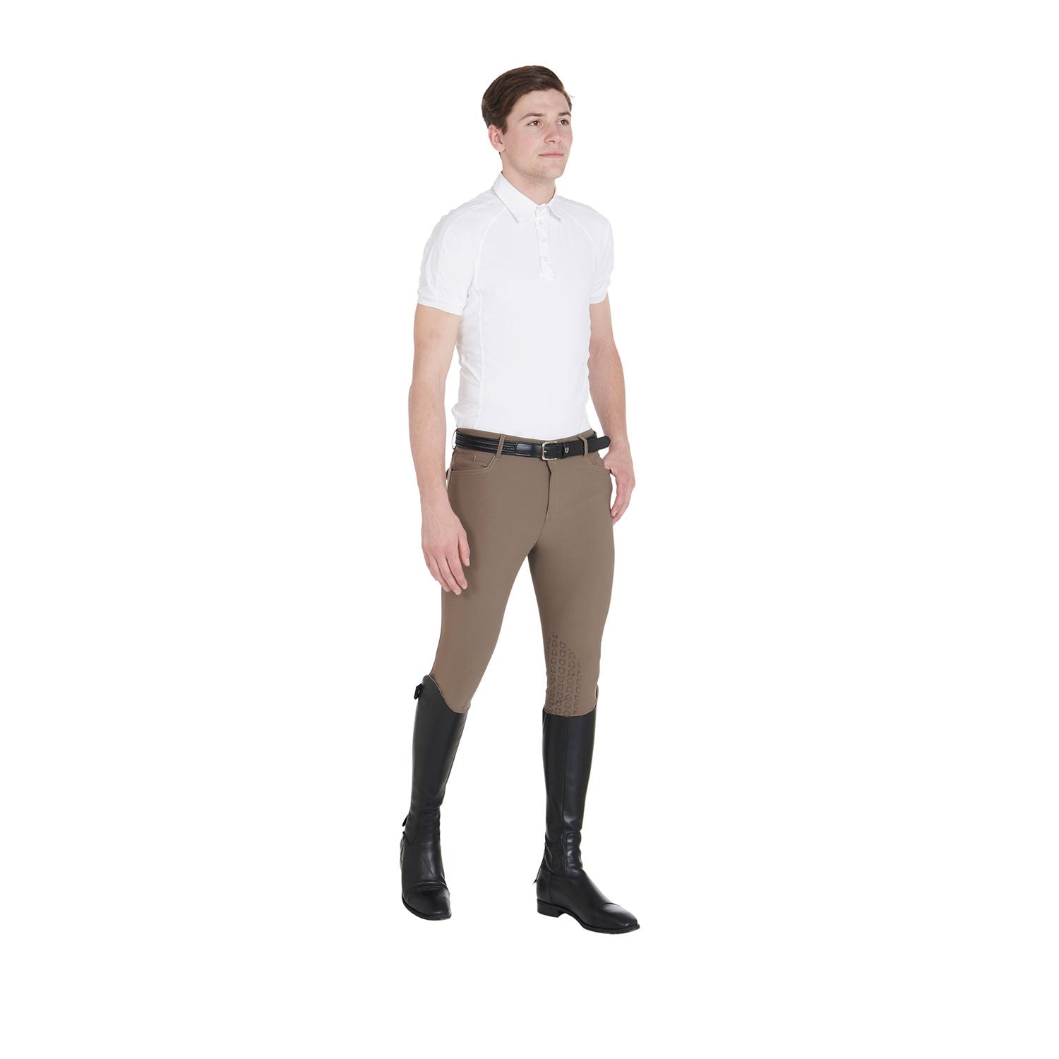 EQUESTRO Herren Slim Fit Reithose mit Grip | Walnut – Komfort & Performance