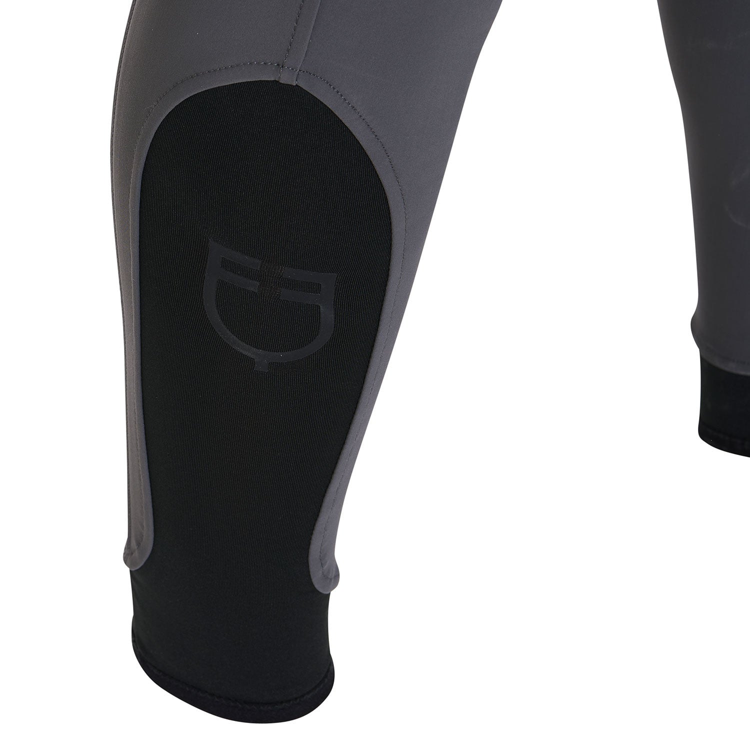 EQUESTRO Herren Slim Fit Reithose mit Grip | Anthrazit