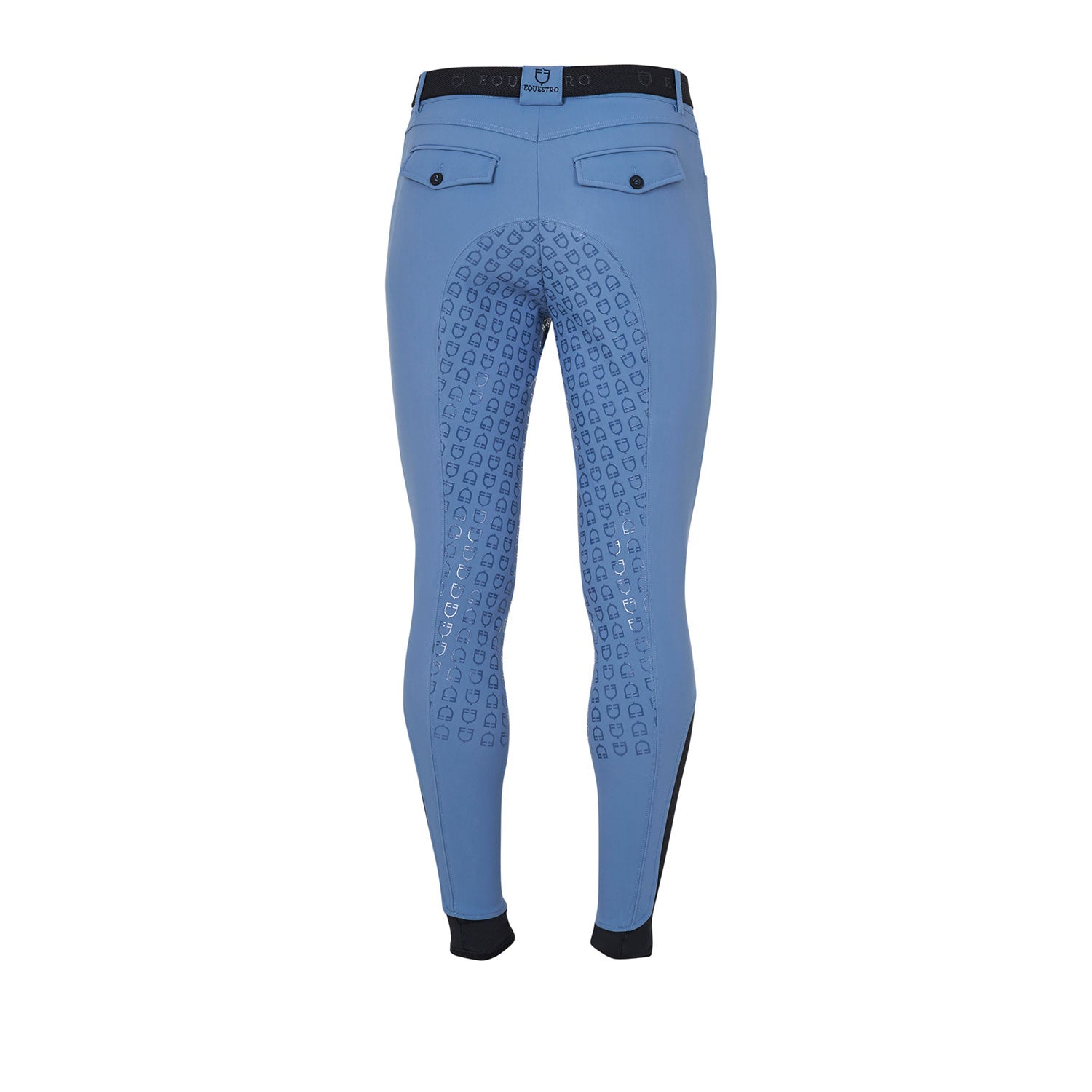EQUESTRO Herren Slim Fit Reithose mit Full Grip – Bering Sea