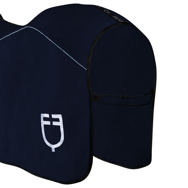 EQUESTRO Abschwitzdecke Navy | Fleece Rug