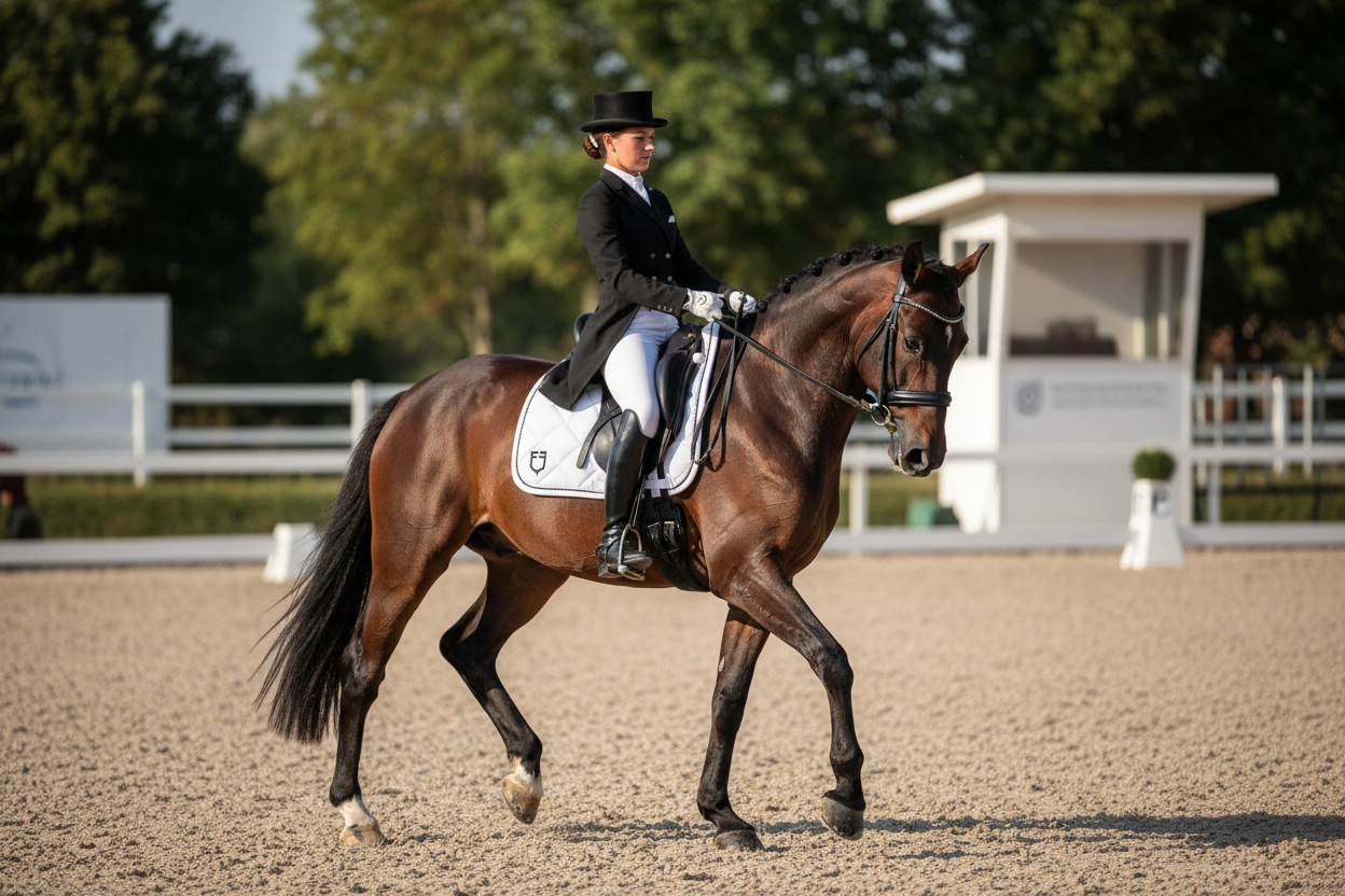 EQUESTRO DRESSUR-SCHABRACKE MIT RAUTENSTEPPUNG