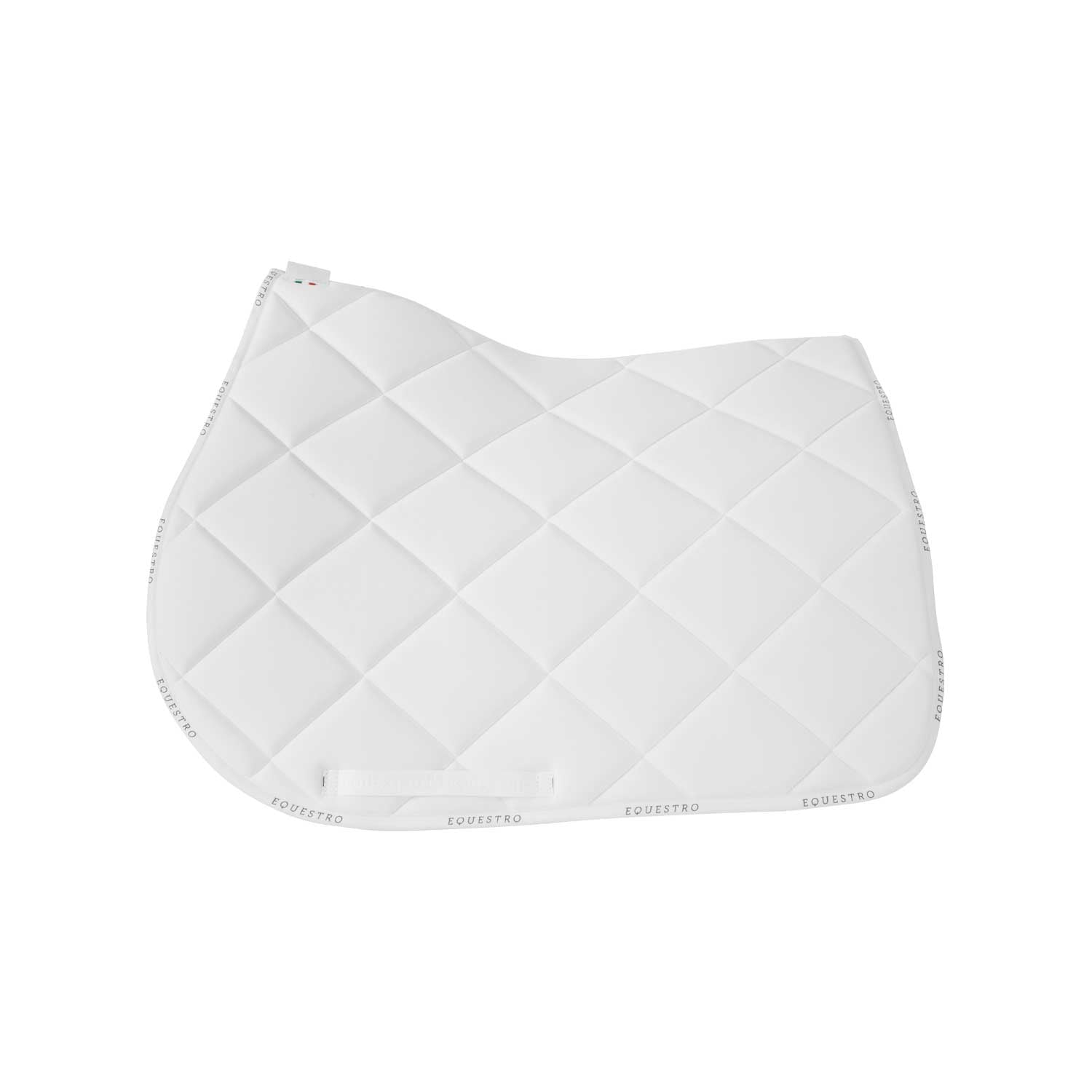Equestro Jumping Schabracke weiß aufgesteppt, Seitenansicht