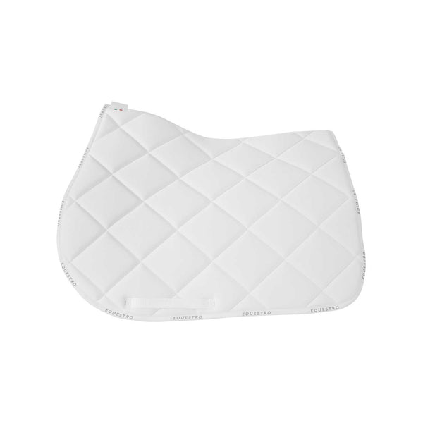 Equestro Jumping Schabracke weiß aufgesteppt, Seitenansicht
