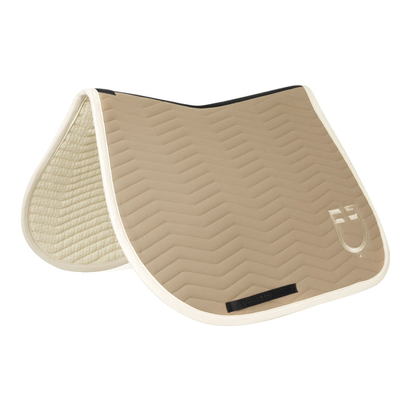 EQUESTRO Wave Quilting Springsattelpad aus Funktionsstoff – Oxford