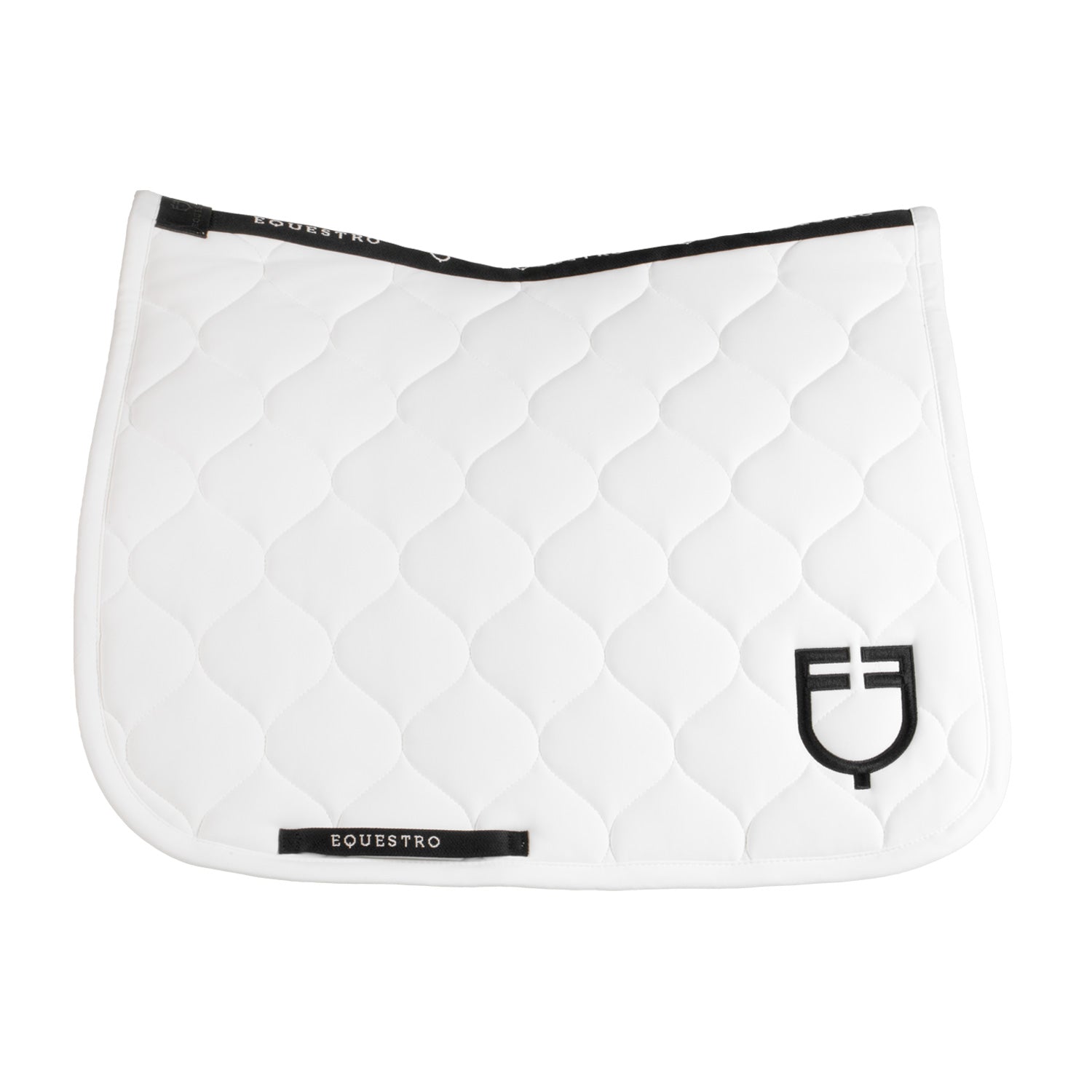 Dressur-Schabracke Equestro Weiß mit Onion-Steppung