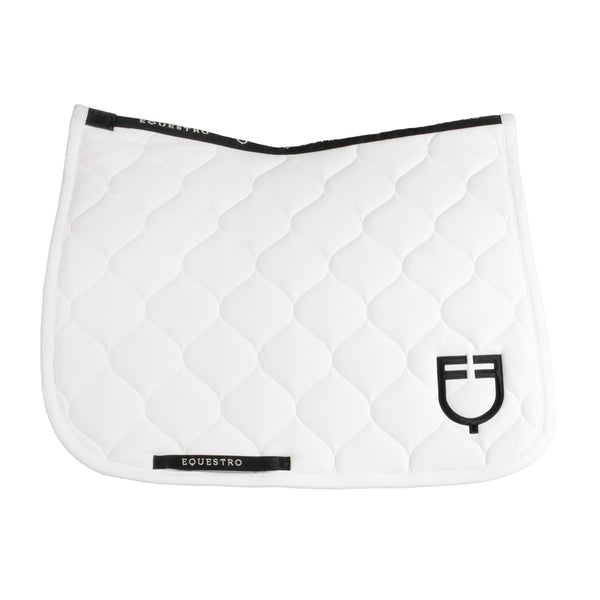 Dressur-Schabracke Equestro Weiß mit Onion-Steppung