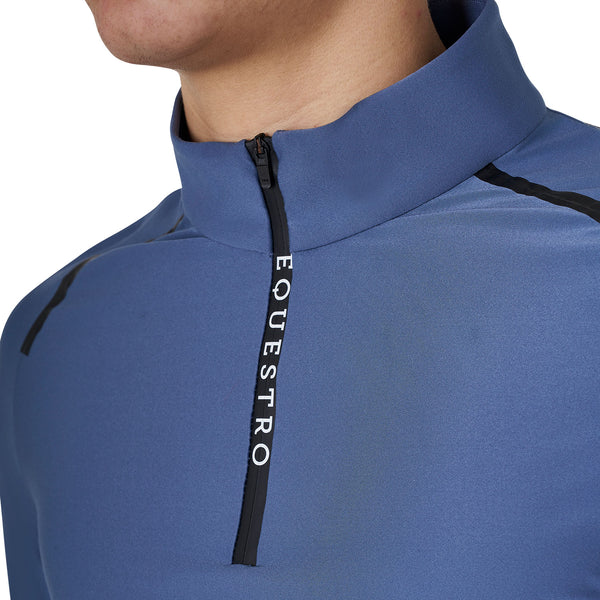 EQUESTRO Herren Slim Fit Trainings-Poloshirt