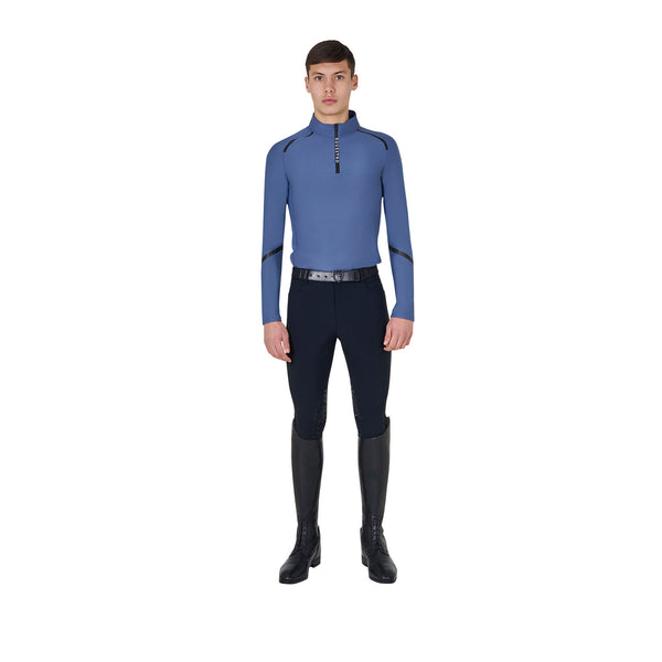 EQUESTRO Herren Slim Fit Trainings-Poloshirt