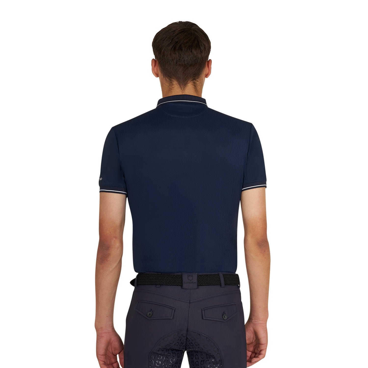 HERREN-TRAININGSPOLO MIT KONTRASTIERENDEN DETAILS