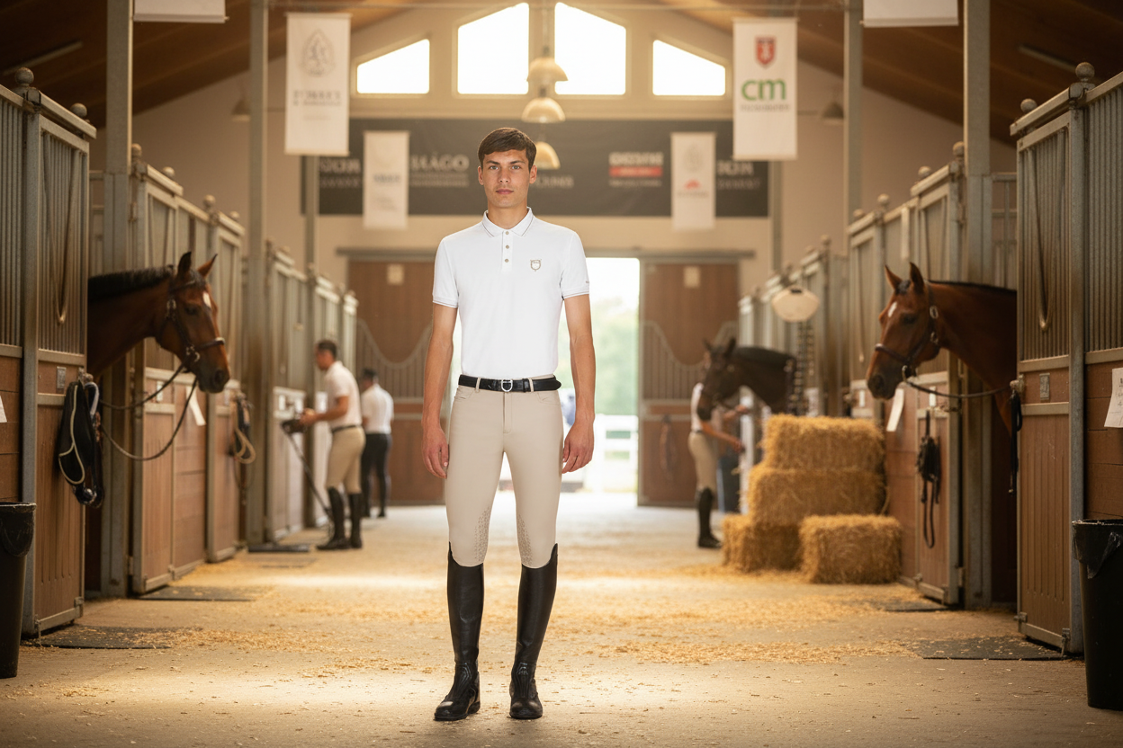 EQUESTRO-HERREN-TRAININGSPOLO-IN-WHITE-OXFORD