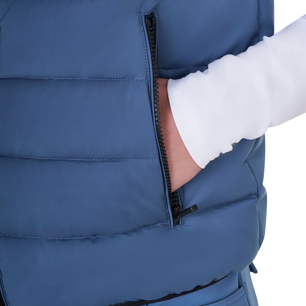 EQUESTRO Herren Weste – Nylon Weste in Bering Sea Blau