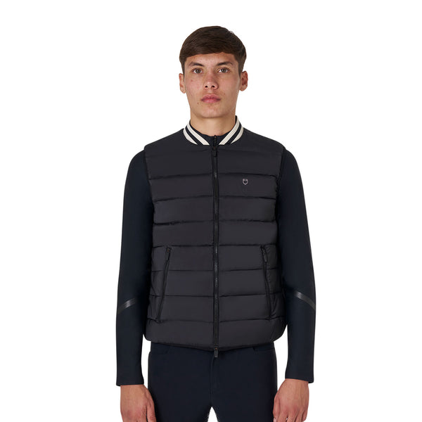 Equestro Herren Weste Schwarz – Atmungsaktive Funktionsweste für Reitsport & Freizeit