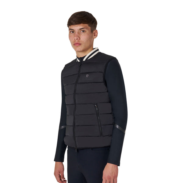 Equestro Herren Weste Schwarz – Atmungsaktive Funktionsweste für Reitsport & Freizeit